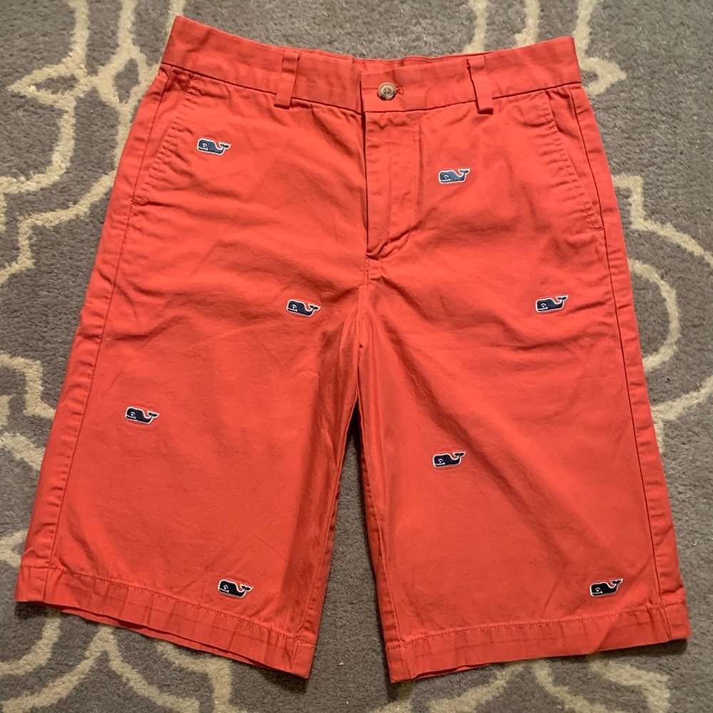 Vineyard vines boys shorts jetty red size 14
